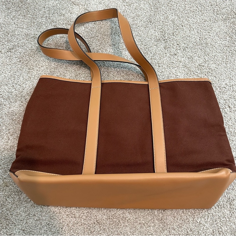 Stoney Clover Lane Brown Canvas Tote GUC - Picture 3 of 7